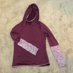 Burgundy dry fit hoodie